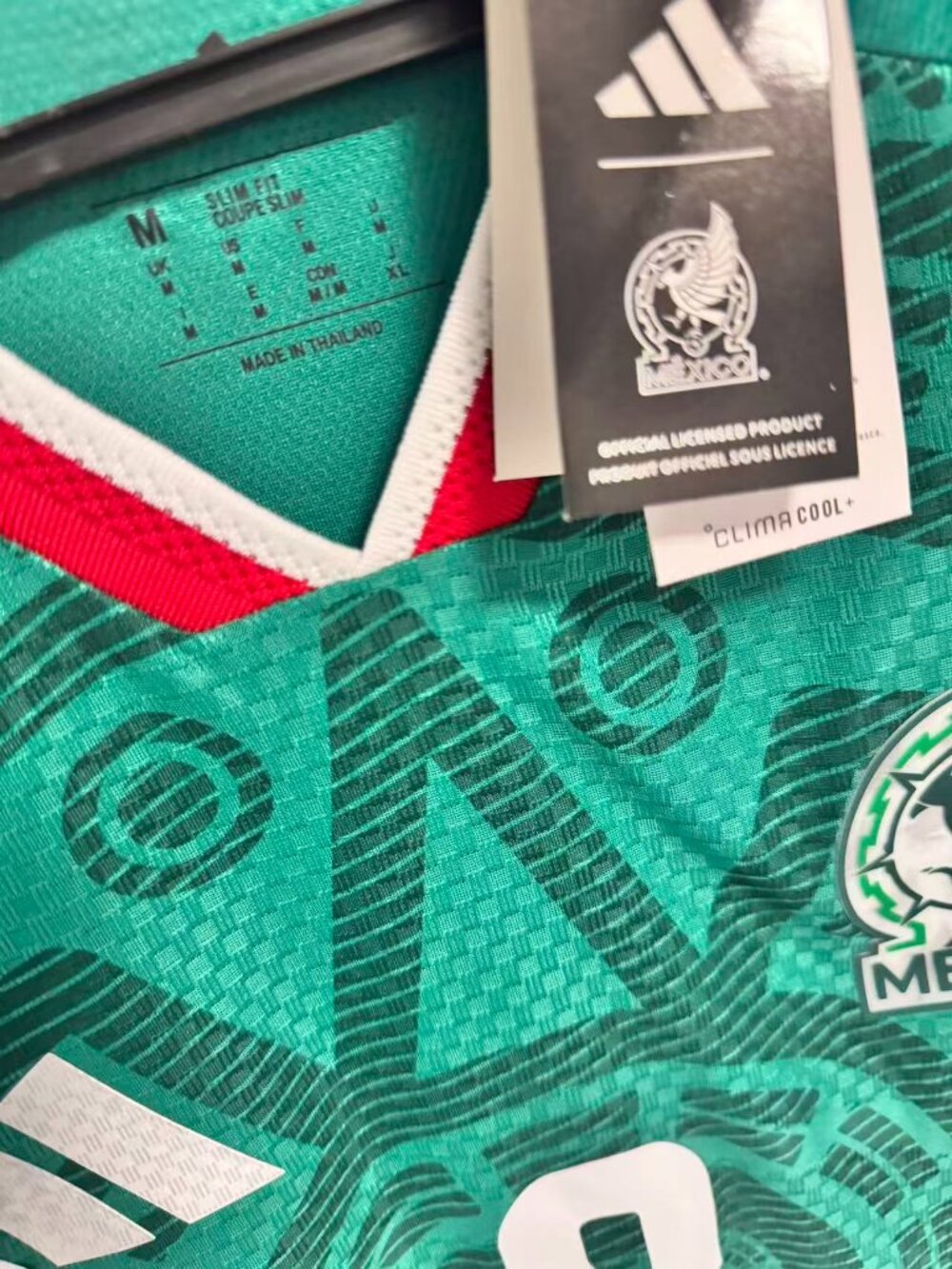 2026 World Cup Mexico Football Shirt #9 Green Fan Jersey NWT - Picture 4 of 8
